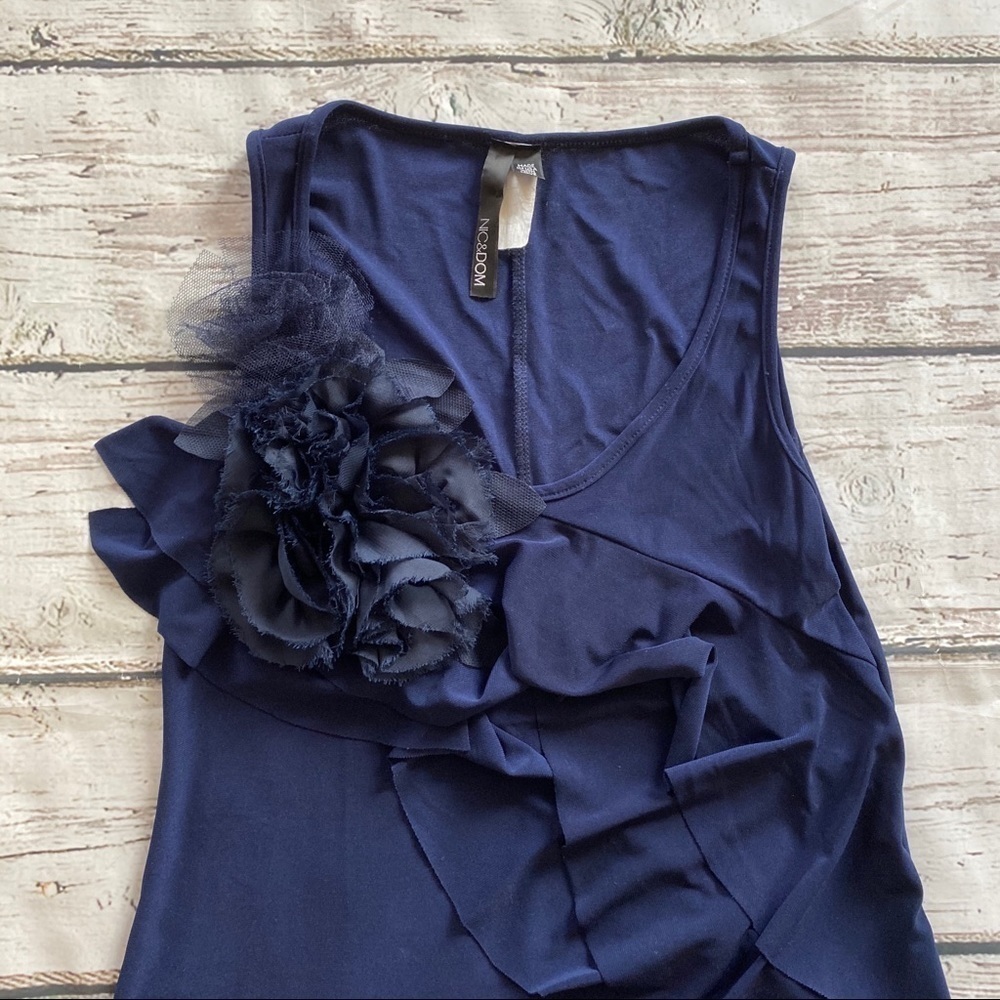 NIC&DOM Small blue Ruffle Dress - Picture 2 of 3